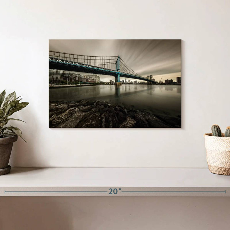 Lilie Manhattan Bridge NY, H 8 po x l 12 po