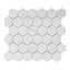 Soft Touch Hexagon 2" x 2" Mosaic Tile in White