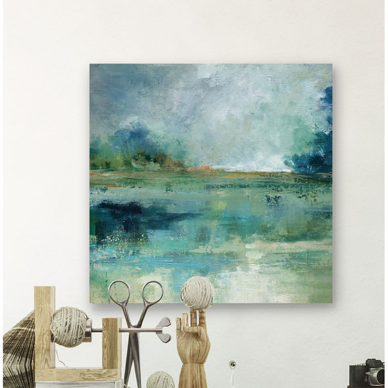 " Emerald Isle ", 24" H x 24" W x 1.5" D