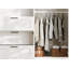 Armoire penderie H 43,3 po avec 4 tiroirs et 2 portes