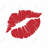 lipstick mark - 32"x32" art on canvas
