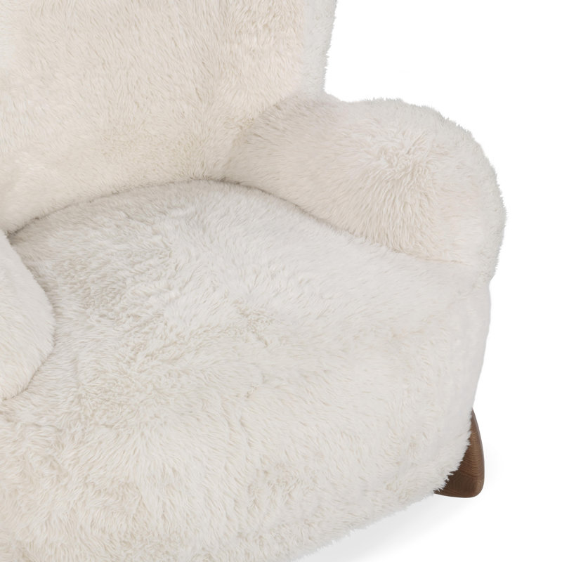 Riya Upholstered Fabric Plush Accent Chair
