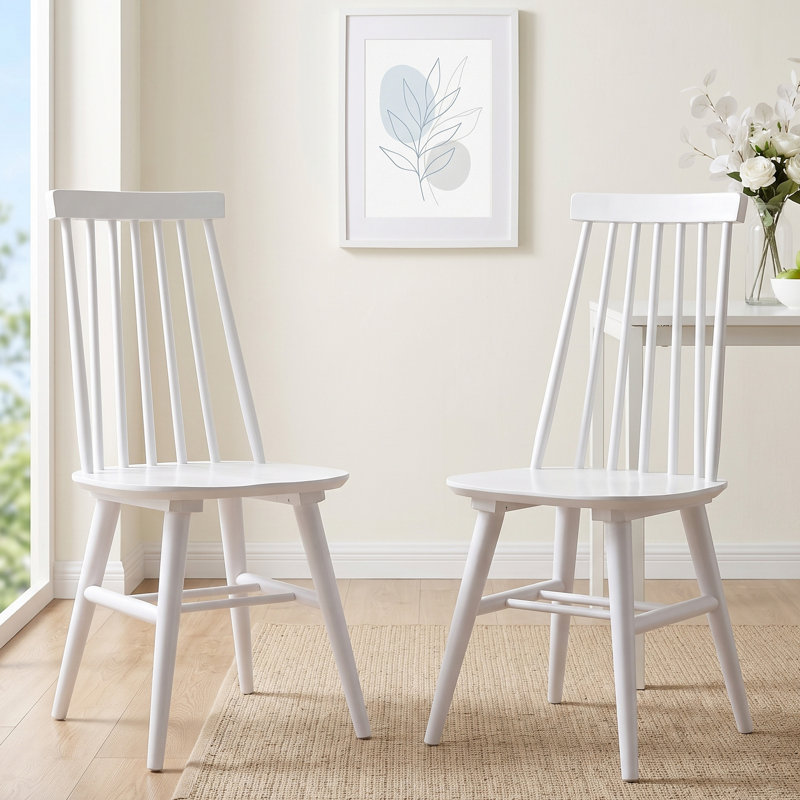 Chaises de salle à manger Alvie, Blanc