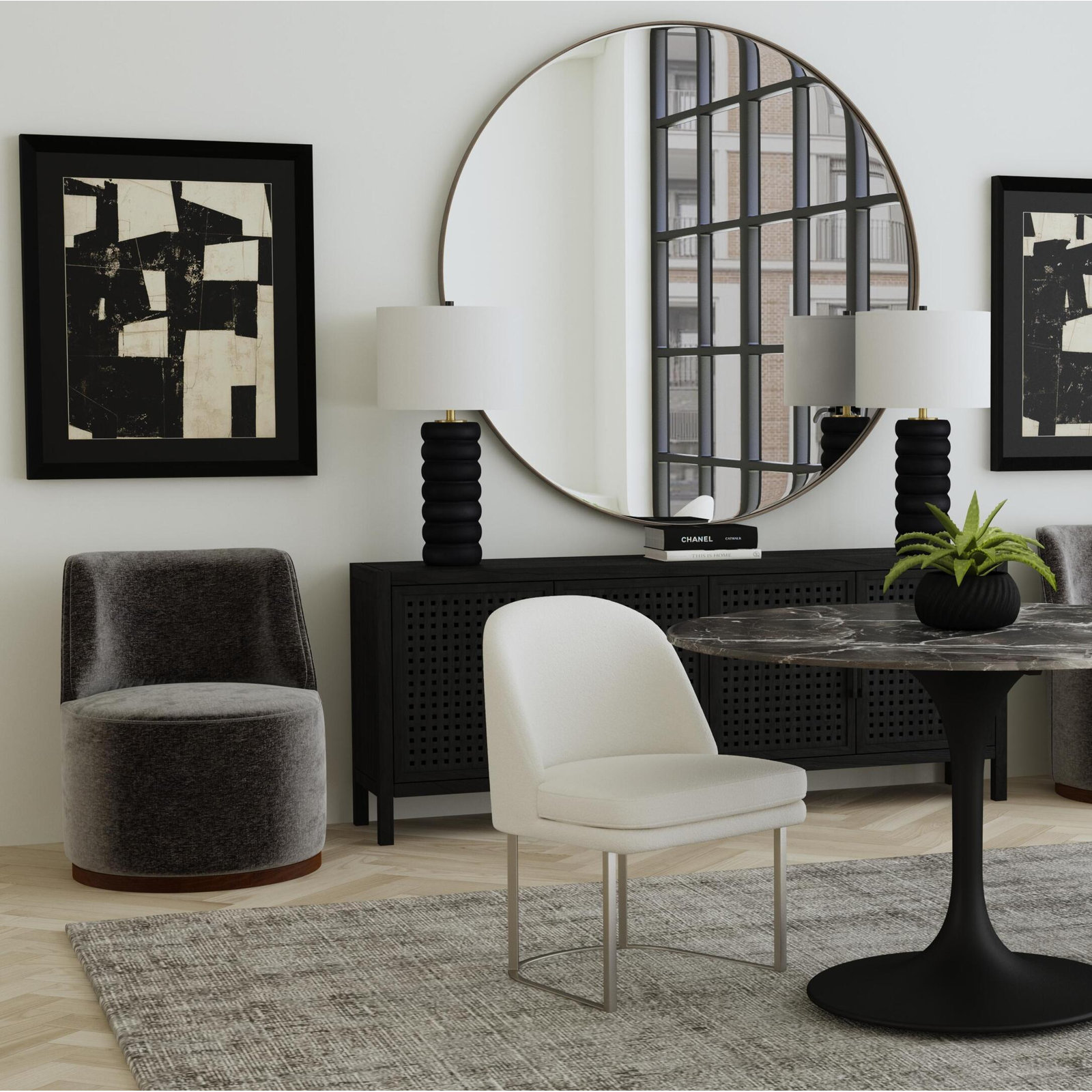 Brooks Swivel Accent Chair