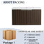 Armoire de salle de bain 36 po avec lavabo en résine. Spot de montage à fermeture en douceur, fixation murale. Accessibilité à rayures. Mécanisme de rangement suffisant, style. Rangement généreux-1150446576