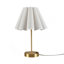 Lampe de table d'appoint à contrôle de prise et à intensité variable avec prise de courant dorée Voir ci-dessous
