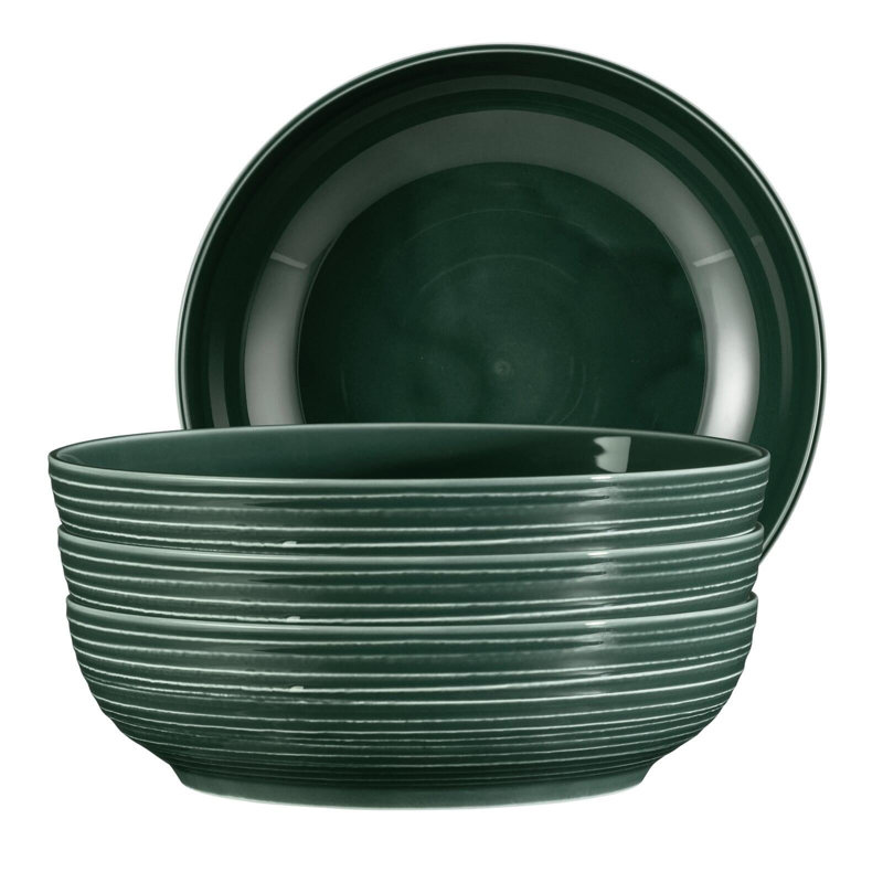 Porcelain Cereal Bowl, Green