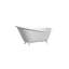 Jazma 61'' x 30'' Soaking Cast Iron Bathtub-17756213-17756214
