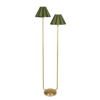 Lampe sur pied Polly (avec abat-jour festonné)