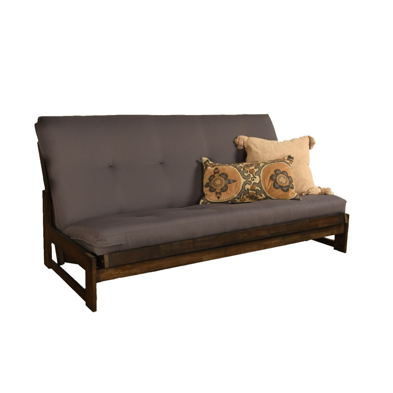 Futon complet avec matelas Stratford, Sergé gris