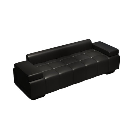 Banc rembourré en cuir