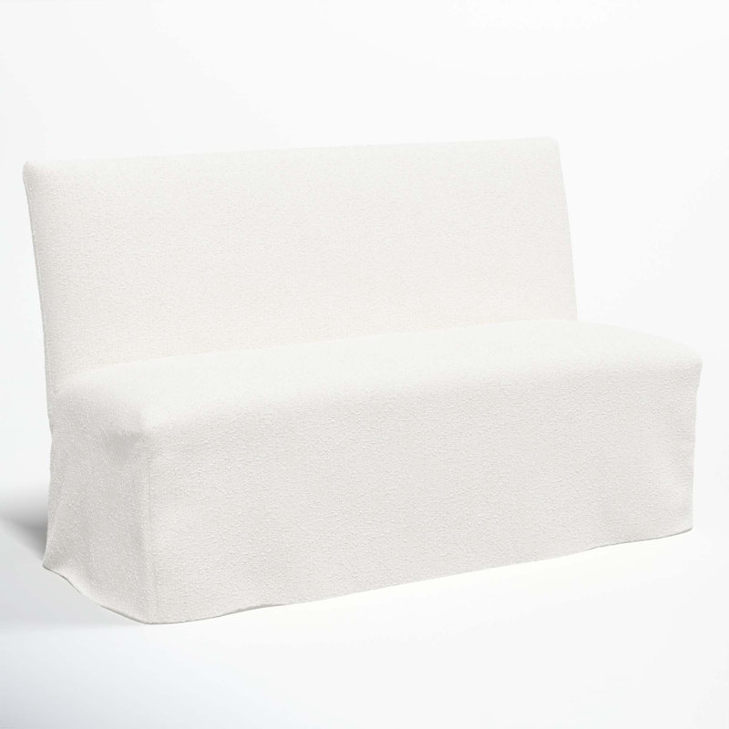 Ivanka Upholstered Bench, Classic Snow Boucle