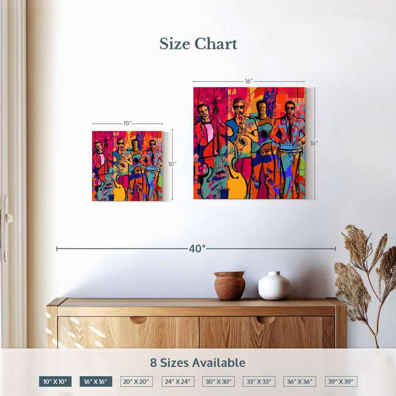 Abarca Jazz Quartet, 10" H x 10" W