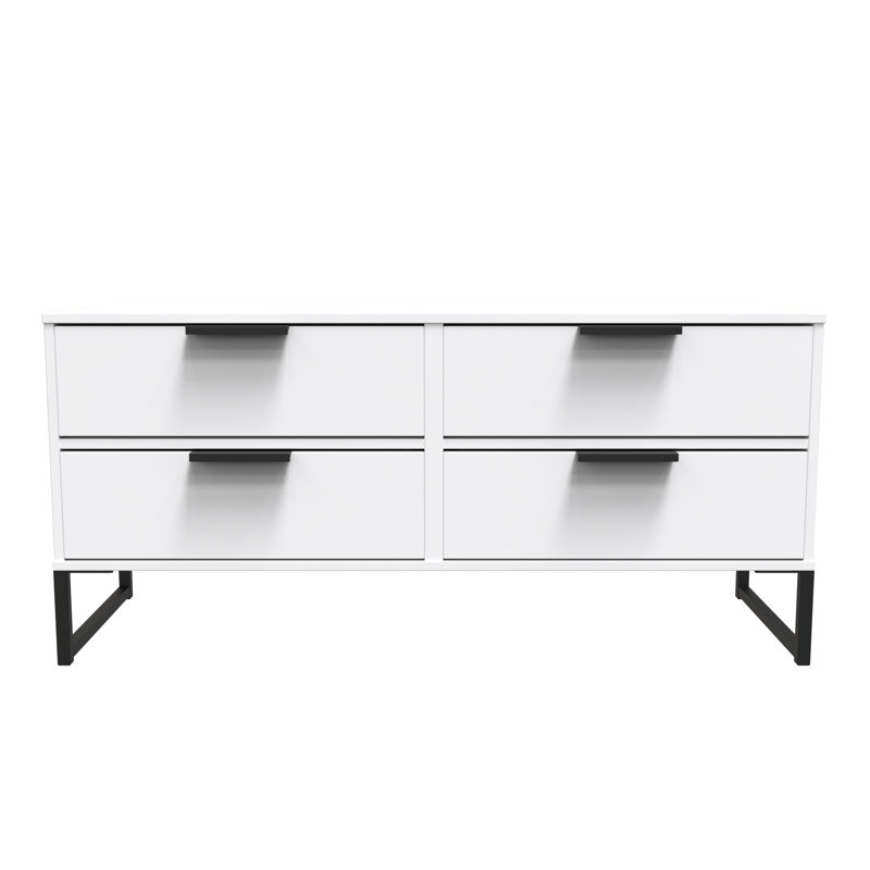 Alfonsina 115cm W 4 - Drawer Chest of Drawers