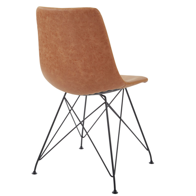 Chaise rembourrée Youlia, Similicuir sable