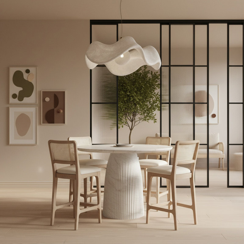 Table de hauteur comptoir Venosa, H 36 po x L 42 po x l 42 po, Blanc