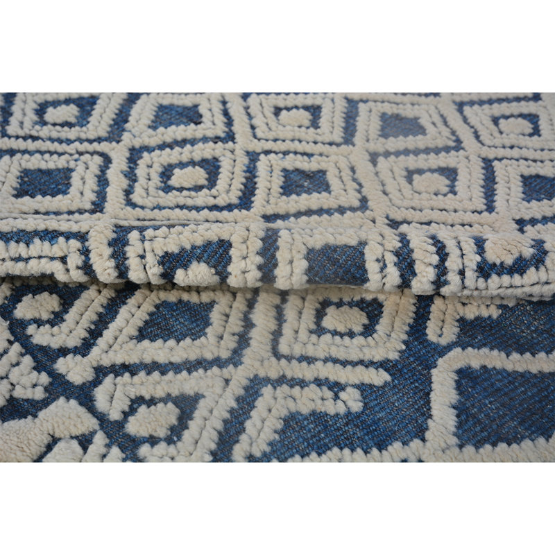Wool Moroccan Area Rug, Rectangle 8' x 10'