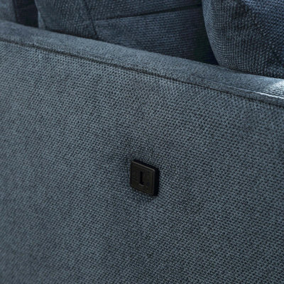 Loveseats 2 Seater Sofa For Primary Living Space , Bed Room, Office, waterproof fabric , USB Charge Port , 2 Pillows,Wood Legs