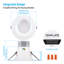 Luminaire encastré à DEL Core de 6 po à intensité variable (blanc chaud/blanc chaud), diffuseur profond anti-éblouissement, température de couleur réglable de 2 700 K à 5 000 K, 1 200 lm, 15 W, IRC 90+, étanche à l'air (norme IC), résistant à l'humidité, certifié ETL, blanc-136060532