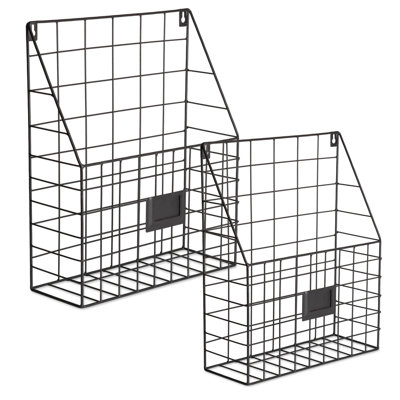 Dockery Metal Wall Organizer with Wall Baskets