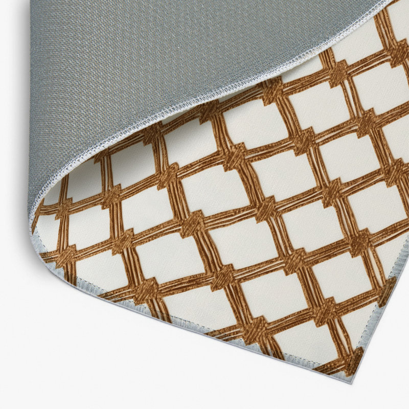 Tapis intérieur et extérieur beige Trellis, Rectangulaire 2 pi x 3 pi