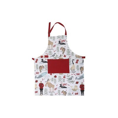 No Pattern Cotton Bib Apron