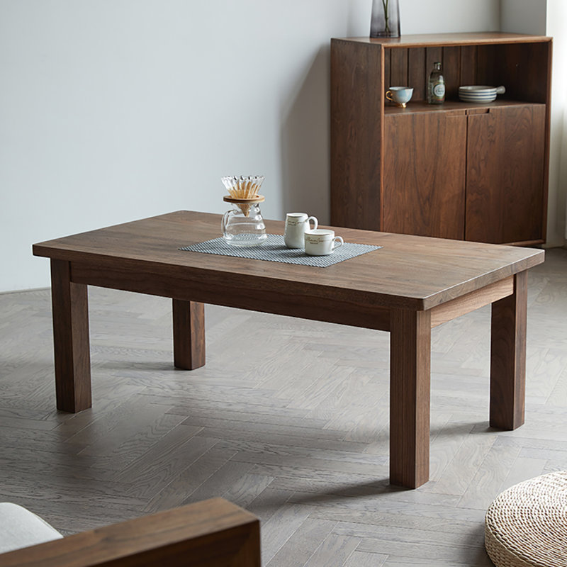 Table de bout rectangulaire en bois de frêne, H 18,1 po x L 39,4 po x l 23,6 po
