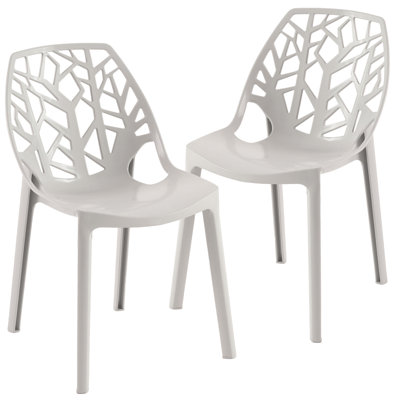 Edgington Lightweight Stacking Accent Dining Chair for Indoor & Outdoor