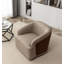 Broderic Faux Leather Swivel Barrel Chair-1979426724