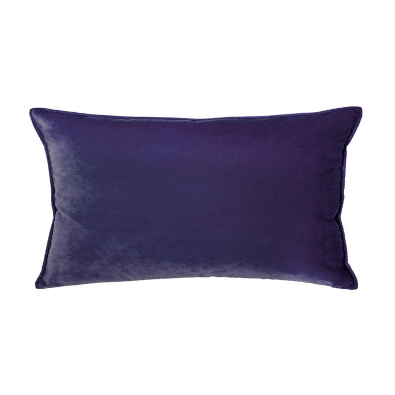 Housse et insert de taie décorative en velours lavable Franklin , Très grand lit, Mauve foncé
