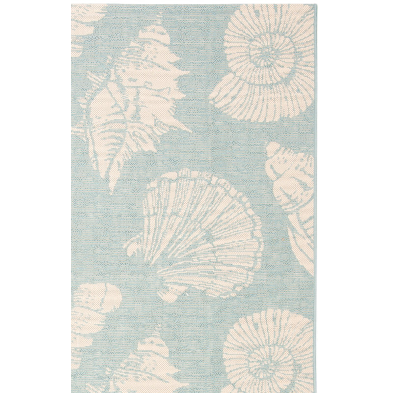 Plummer Performance Abstract Indoor/Outdoor Area Rug, Rectangle 4' x 5'7"