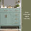 Meuble-lavabo moderne 36 "avec lavabo en céramique-1940303076
