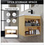 Ensemble de meuble-lavabo 48 po pour grand espace, ensemble d'armoires de salle de bain moderne, ensemble d'armoires de lavabo de salle de bain, chêne