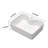 19"X15" White Ceramic Rectangular Vessel Bathroom Sink