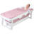 Aksa 59 inch Foldable Bathtub, Portable Bathtub for Kids Adult, Large Collapsible Tub, Freestanding Surround Collapsible Bathtub, Effortless Folding Bathtub with Rotating Massage Board, Hot Bath, Ice Bath (Pink)