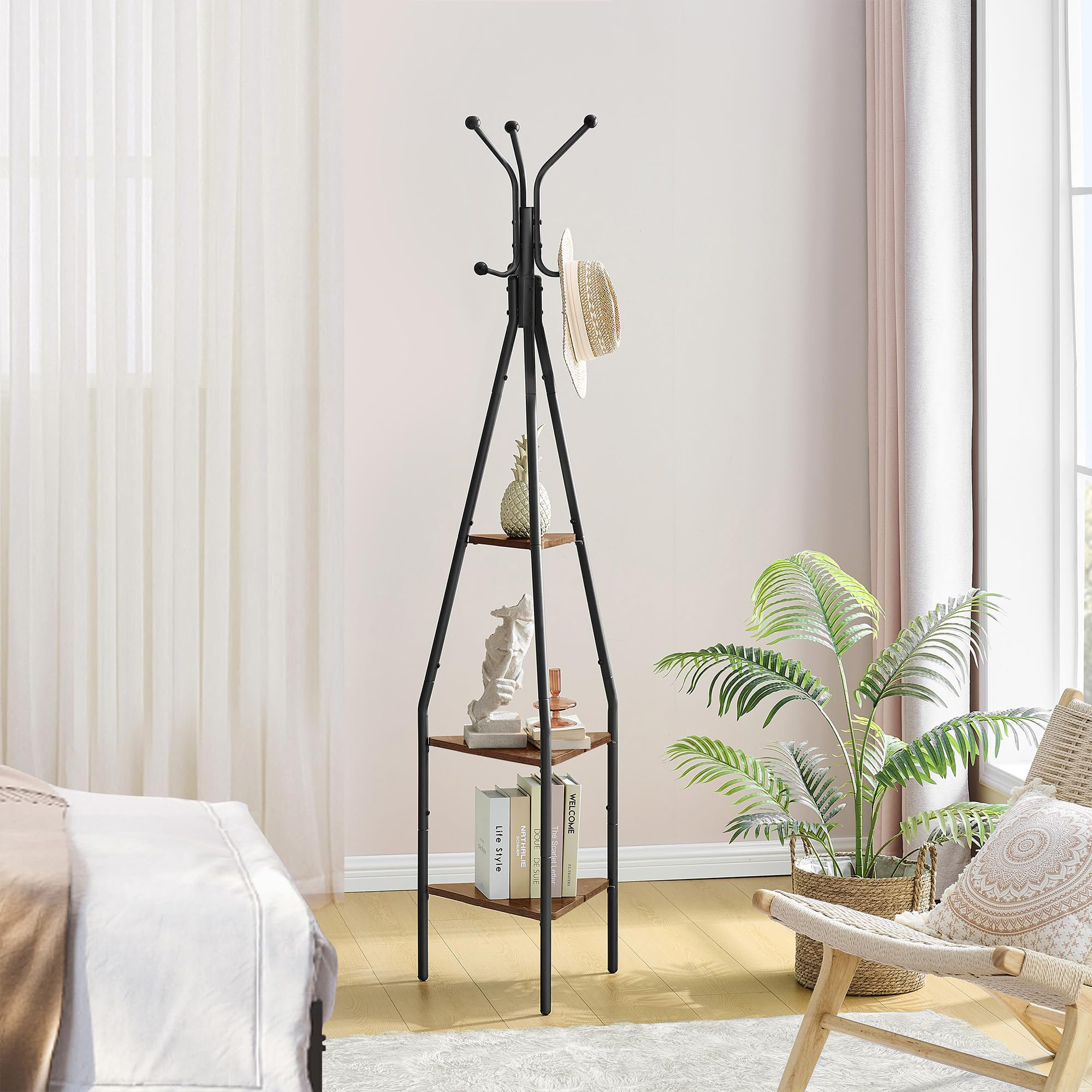 17 Stories Lenci Metal Freestanding 6 - Hook Coat Rack - Wayfair Canada