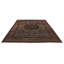 Tapis tribal turc bleu et vert 12 x 15
