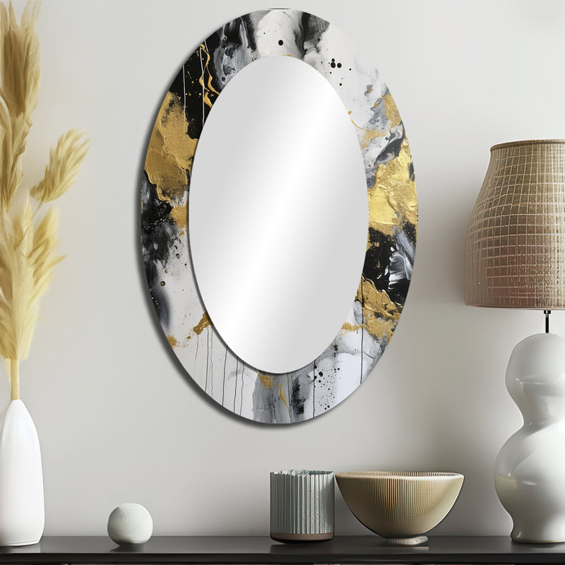Miroir mural ovale River Happiness, 36 po x 24 po