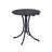 3 Piece Wicker Patio Conversation Set With Cushions, Ottoman, Table, Black/Beige