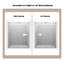 Porte de douche coulissante simple sans cadre réversible de 56 à 60 po x H 76 po avec verre trempé transparent de 3/8 po-99356163