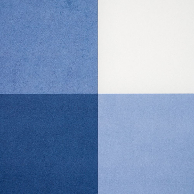 Grand papier peint à carreaux Willa, Bleu marine