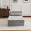 Monoplace et 1 repose-pieds (gris foncé)
