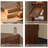 Retro Nut-brown Standard Solid Wood Bookcase
