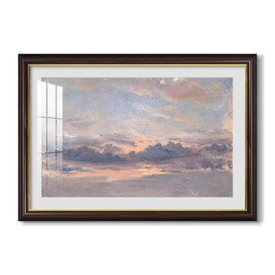 A Cloud Study, Sunset, c. 1821-1822-John Constable-Custom Framed Canvas