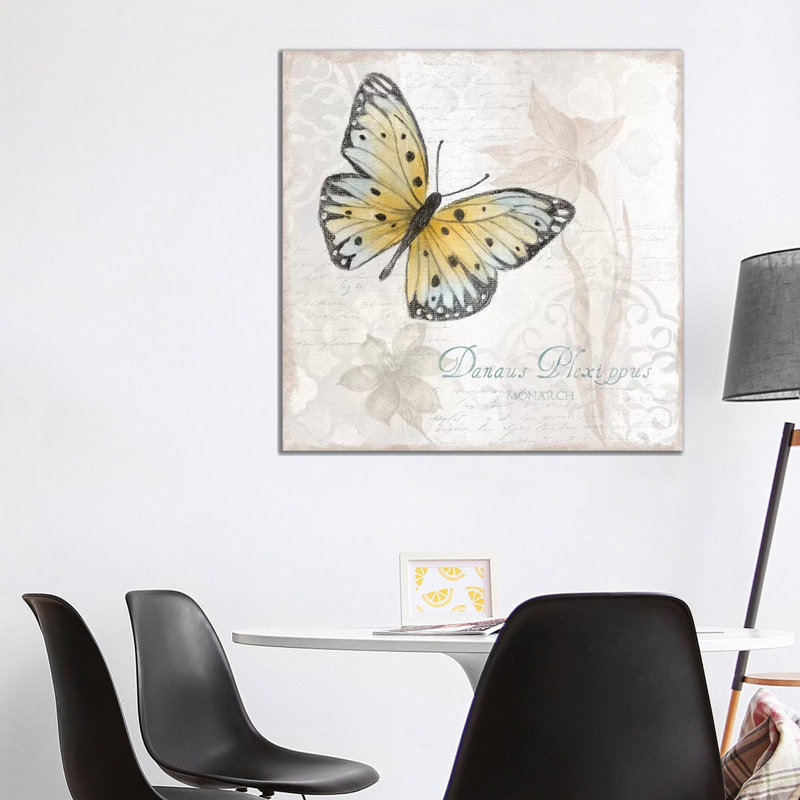 Postcard Butterfly I by Tava Studios - Wrapped Canvas Gallery-Wrapped Canvas Giclée, 93.98 cm H x 93.98 cm W