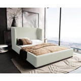 Bali Vegan Leather Wingback Bed