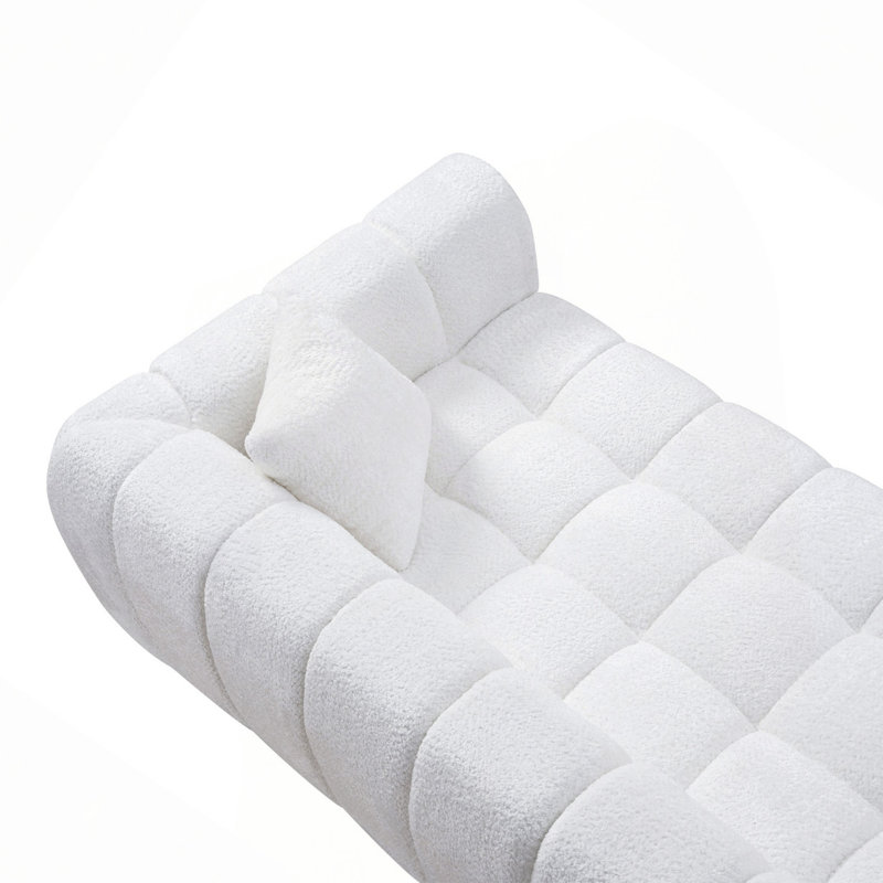 Canapé Marshmallow Cloud Compressed, White Boucle, White