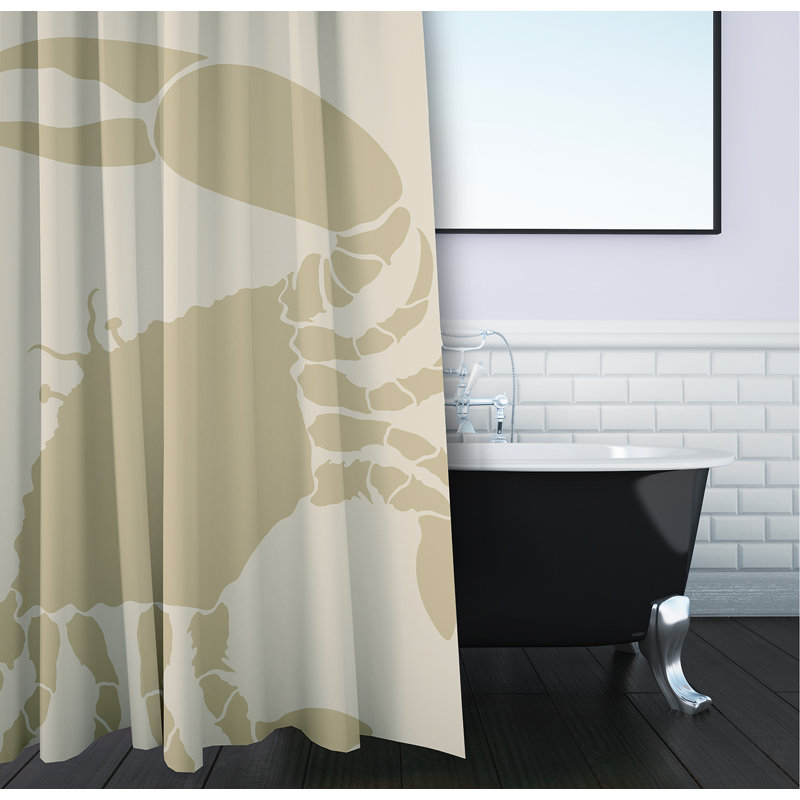 Rideau de douche simple, Taupe