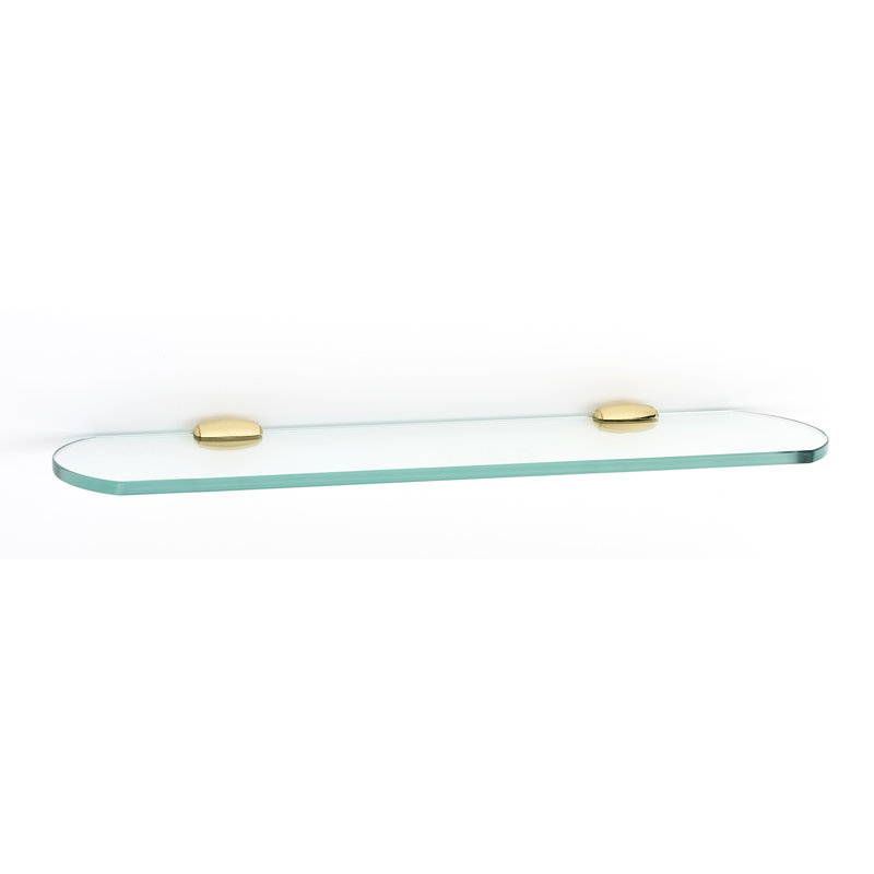 Royale Wall Shelf, Polished Brass