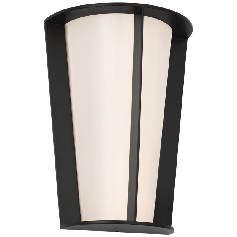 Barbara Barry Phinn 12" Tapered Sconce, Steel, Modern Iron